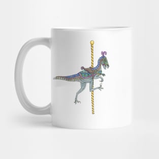 Carousel Dinosaur Raptor Mug